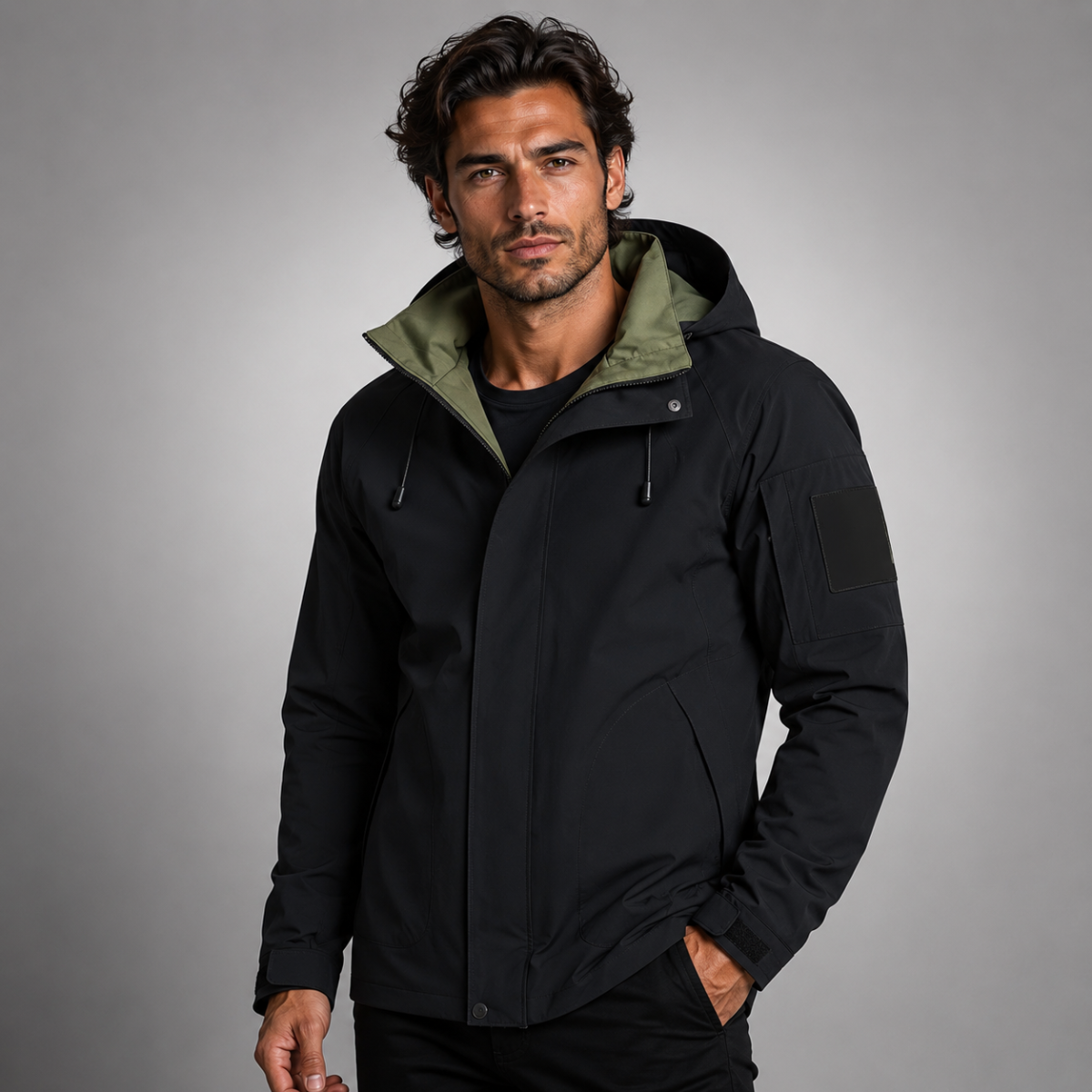 The Everfort Waterproof Rain Jacket – Windproof Hooded Outdoor Coat