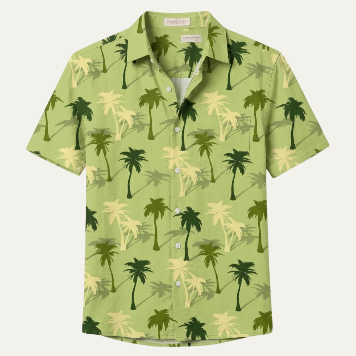 The Pinebrook Hill Men’s Tropical Coconut Print Hawaiian Beach Shirt