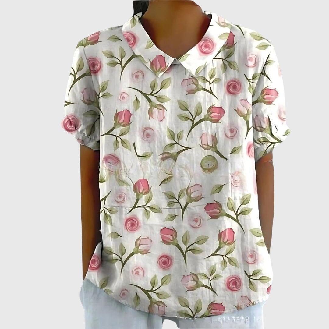 Jenna™ | Floral Chiffon Top for Every Occasion