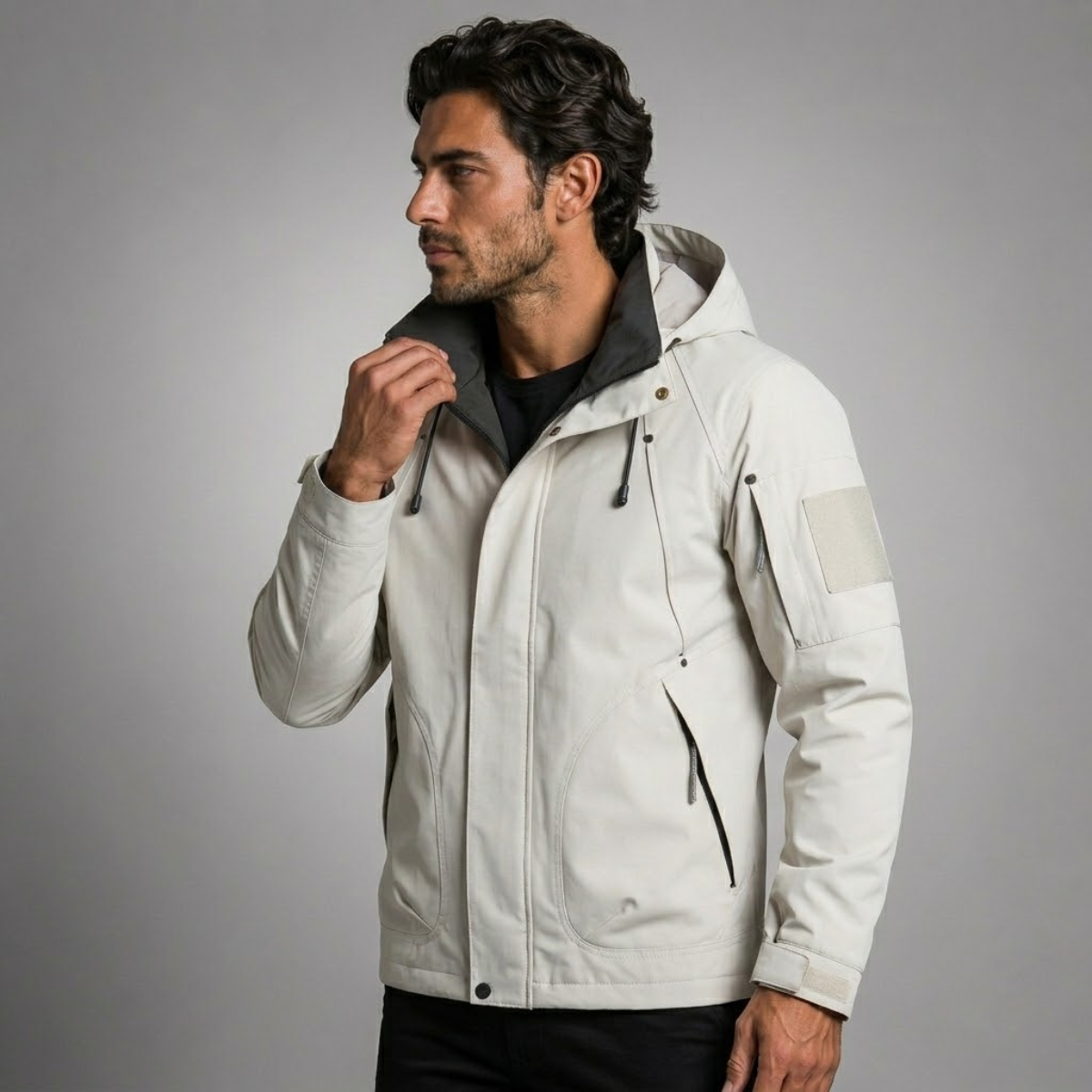 The Everfort Waterproof Rain Jacket – Windproof Hooded Outdoor Coat