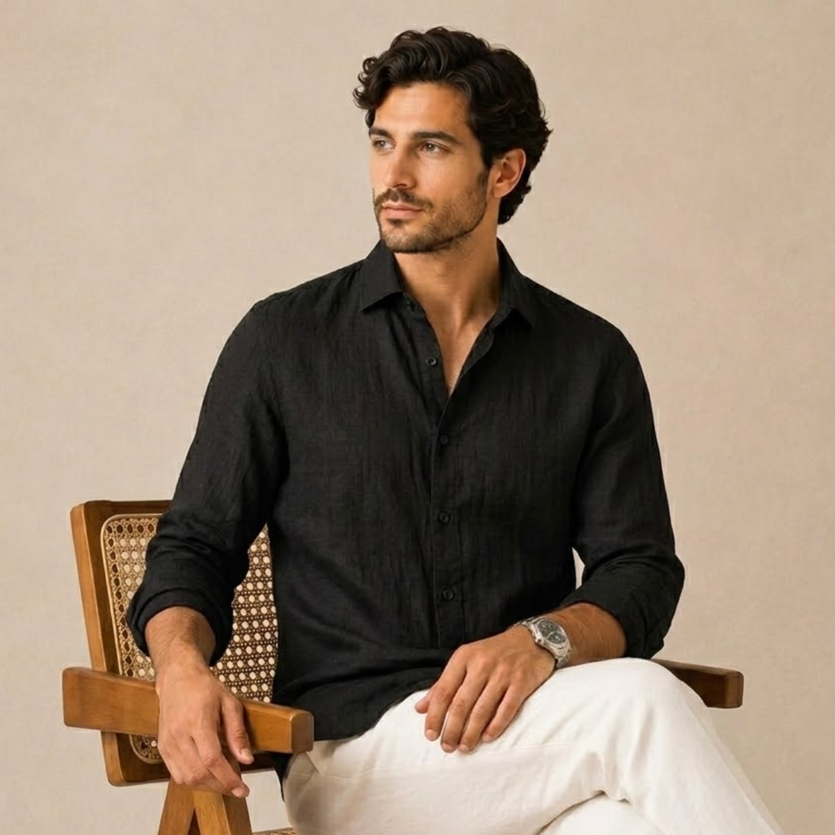 The Summerville Men’s Lightweight Button Down Cotton Shirt