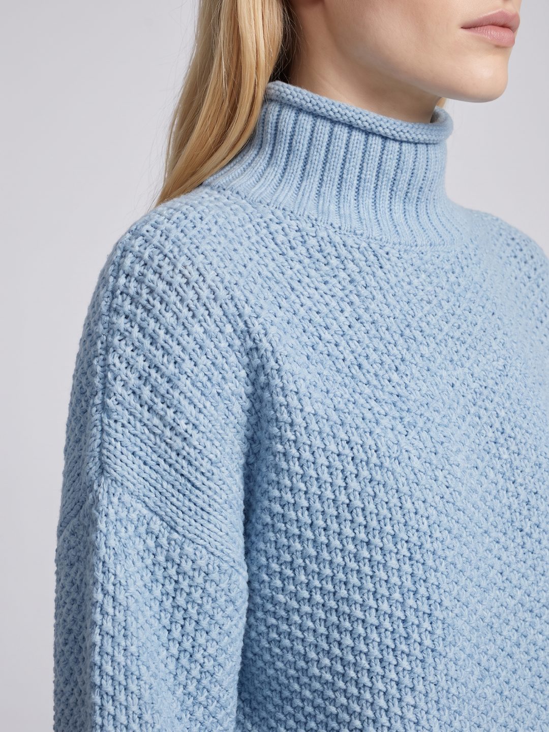 Women's Turtleneck Knit Sweater Chunky Loose Oversized Pullover Winter