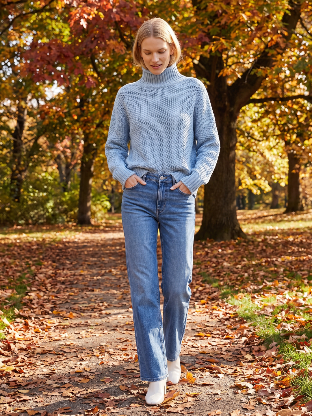 Women's Turtleneck Knit Sweater Chunky Loose Oversized Pullover Winter