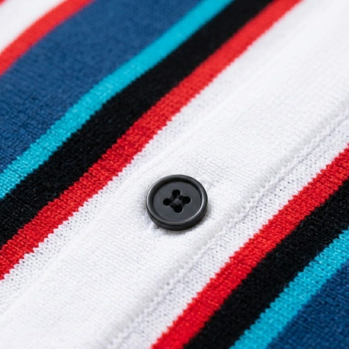 The San Gimignano Men’s Retro Striped Knit Trendy Polo Shirt