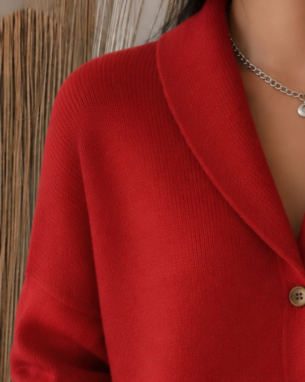Women's Button Down Cardigan Collared Long Sleeve Knit Casual Sweater