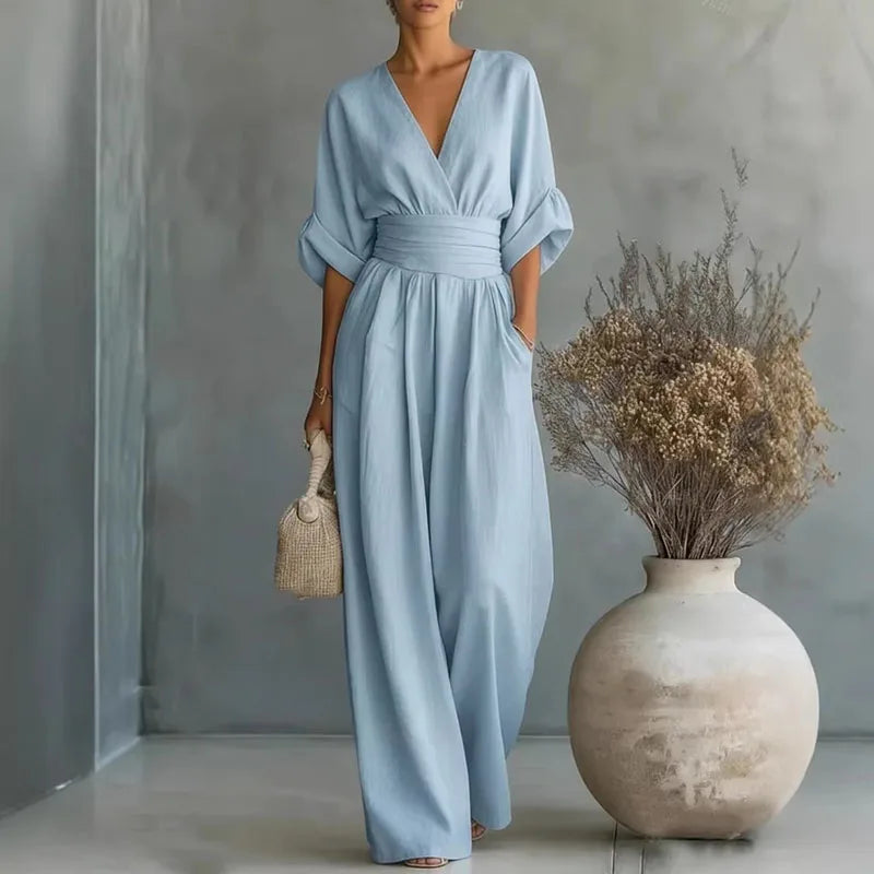 Women's Jumpsuit V-Neck Summer Casual Outfit