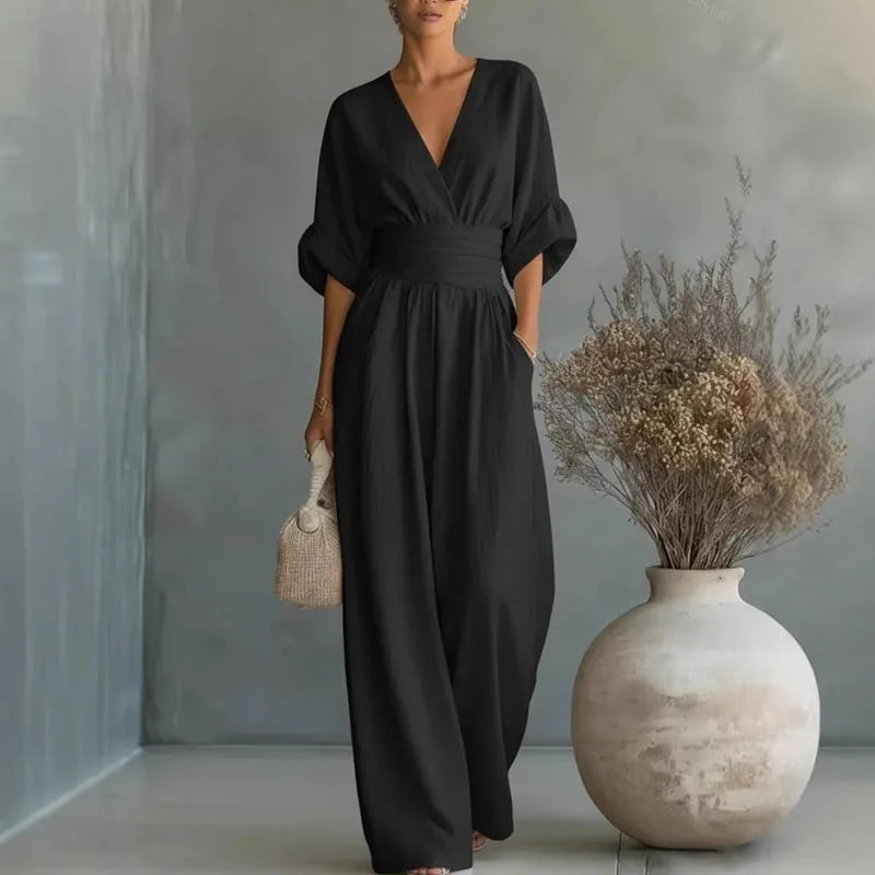 Women's Jumpsuit V-Neck Summer Casual Outfit