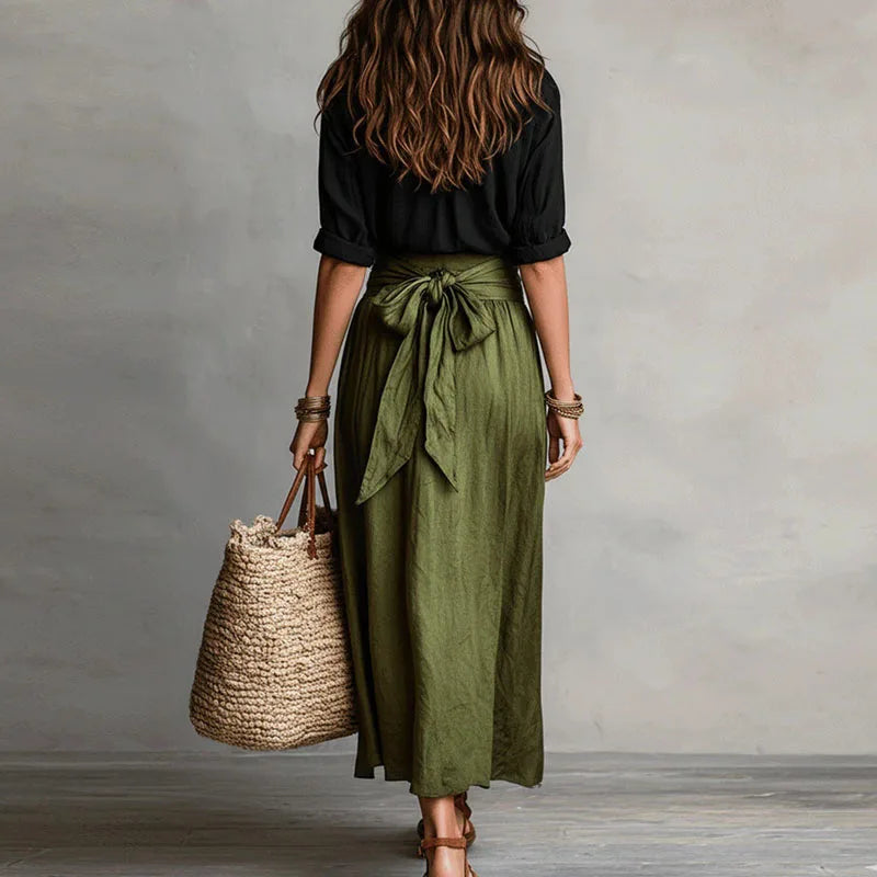 Women's Co-Ord Set Linen Two-Piece Outfit