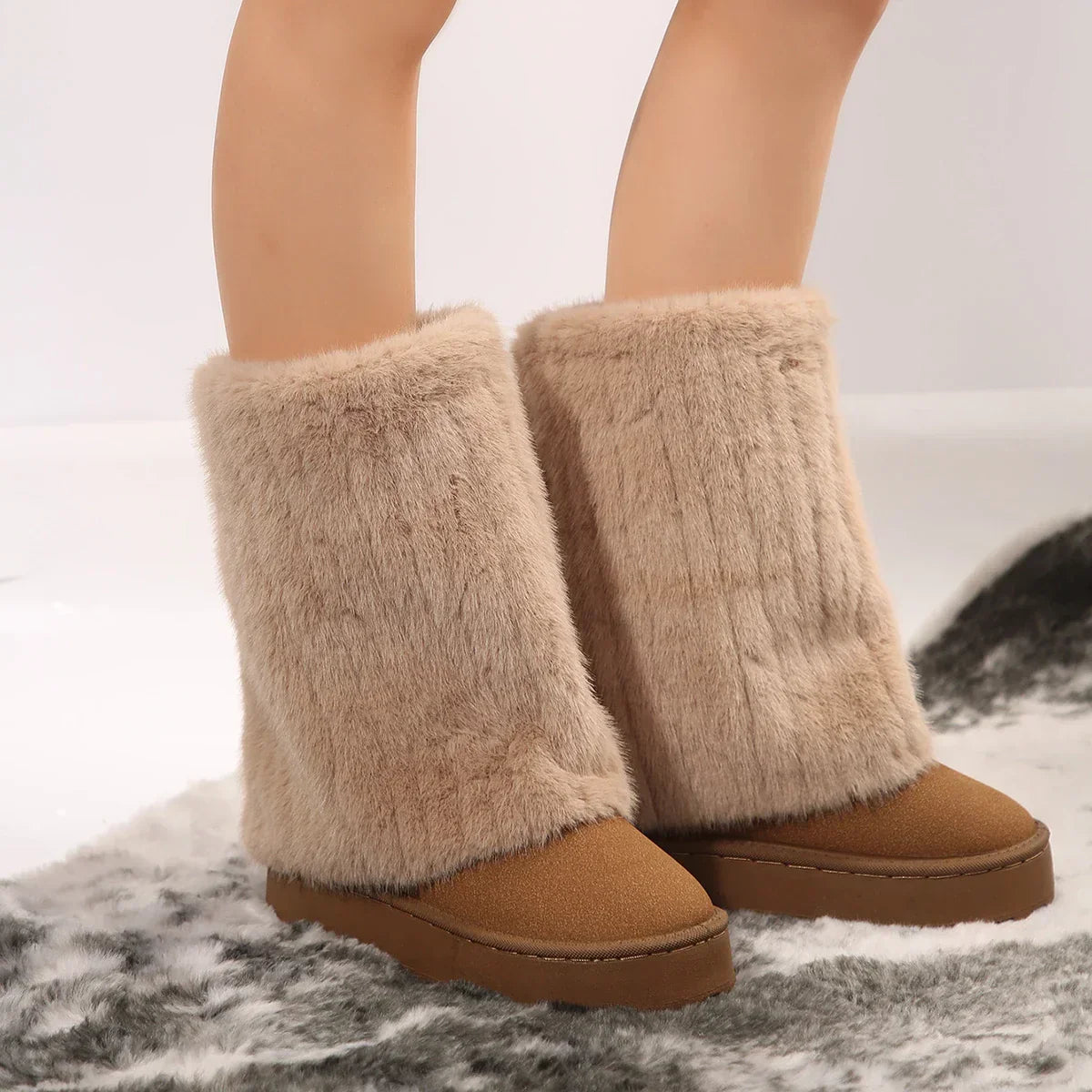 Raila | Women's Winter Boot Faux Fur Mid-Calf