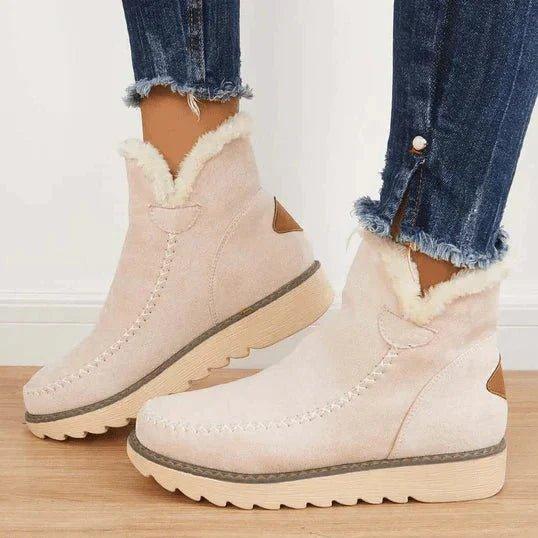 PolarBelle | Women's Fleece-Lined Winter Boot with Wedge Sole