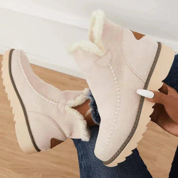 PolarBelle | Women's Fleece-Lined Winter Boot with Wedge Sole