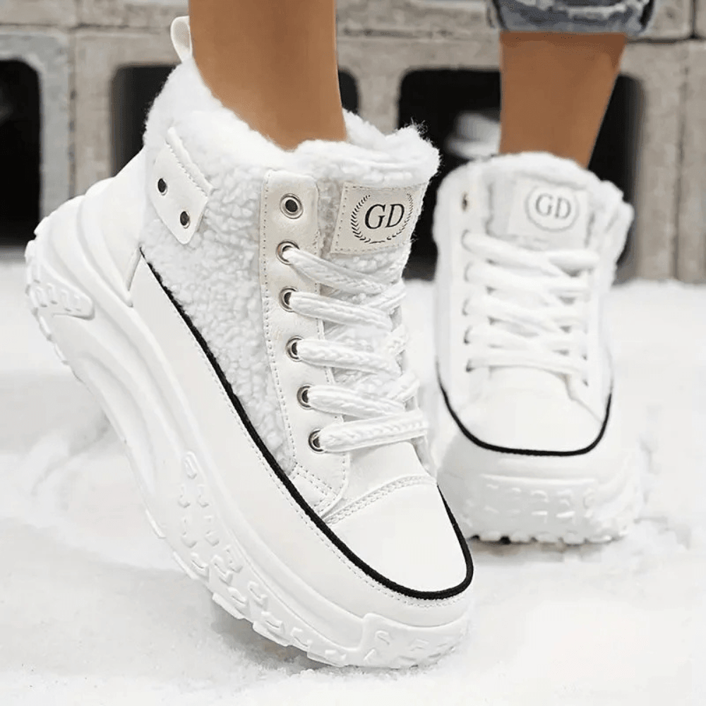 Delphine | Women's Winter Boot Fleece-Lined High-Top