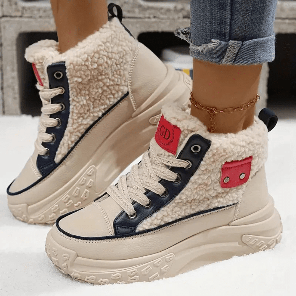 Delphine | Women's Winter Boot Fleece-Lined High-Top