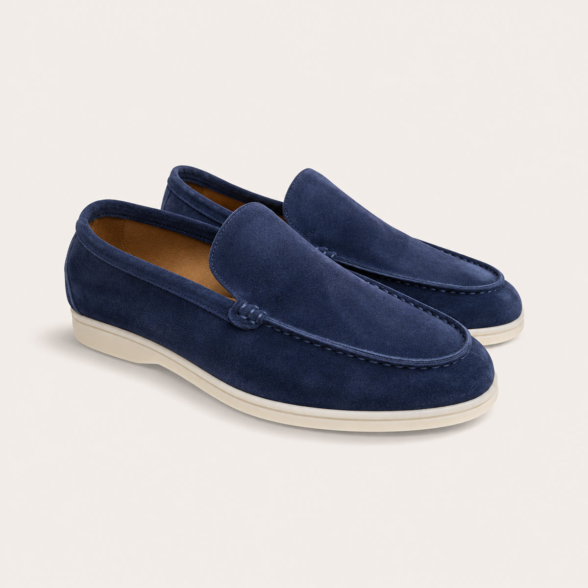 The Hepburn Men’s Casual Suede Loafers with Rubber Sole