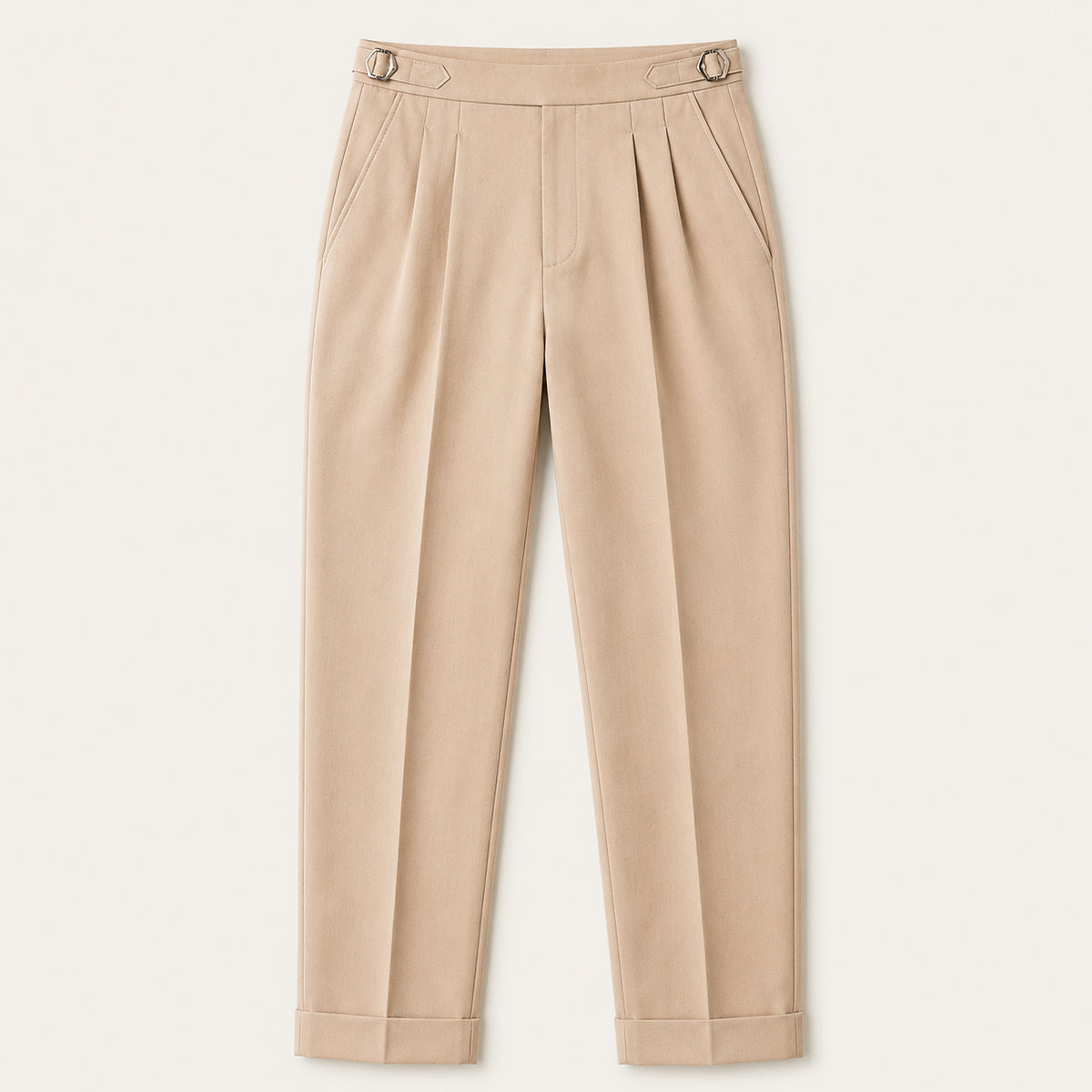 The Riva Garda Men’s High Waist Double Pleated Pants