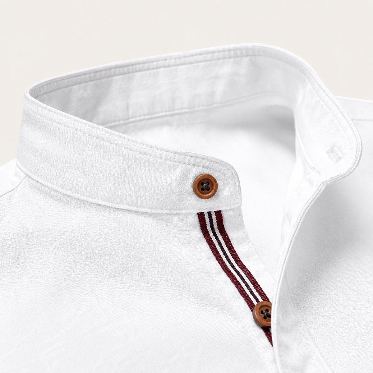 The Biella Men’s Mandarin Collar Smart Casual Button Shirt