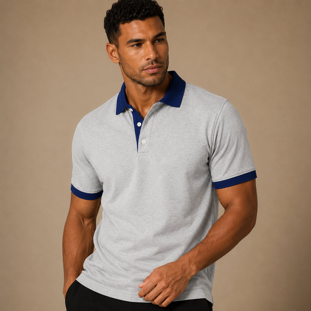 The Cala Mariolu Men’s Casual Printed Golf Polo Shirt