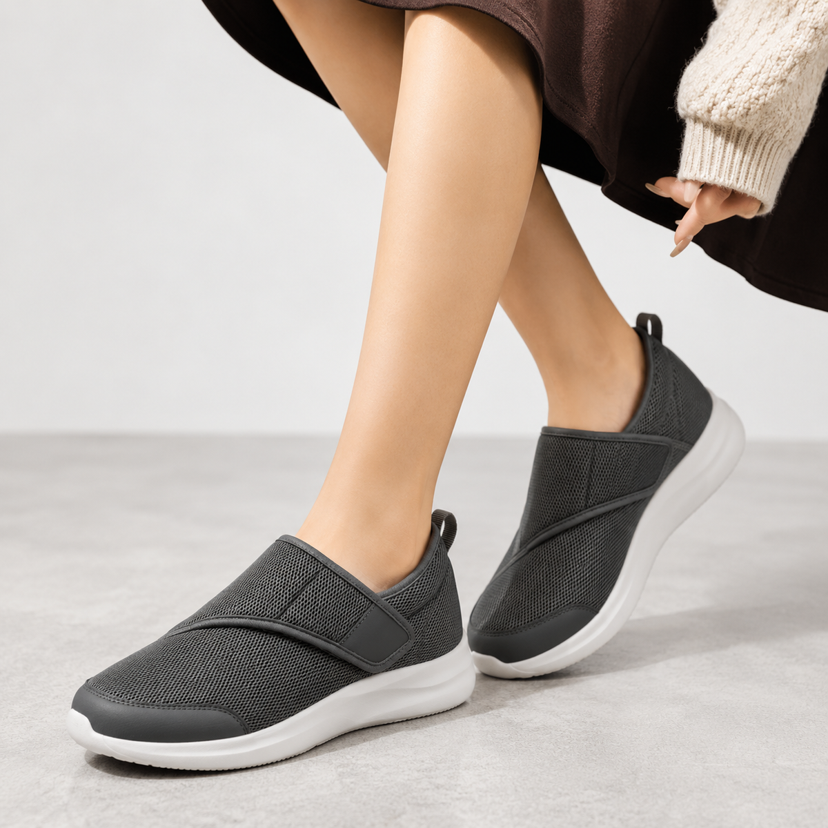 Tivelle | Women's Orthopedic Slip-On Walking Sneakers