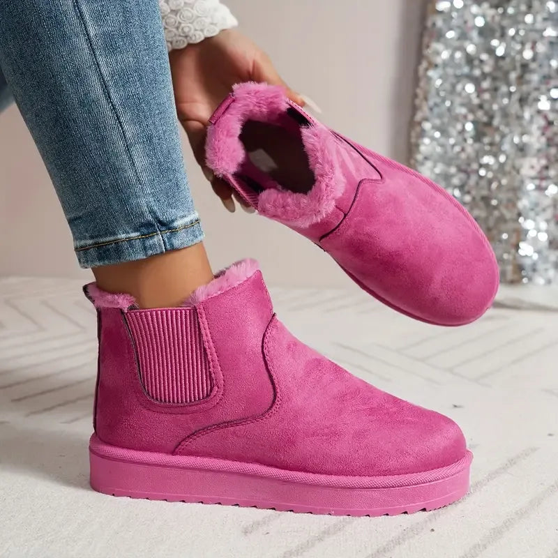 Becky | Women's Suede Chelsea Ankle Winter Boot