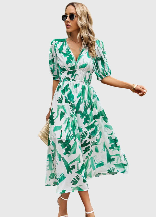 Chic Floral Midi Dress for Any Occasion