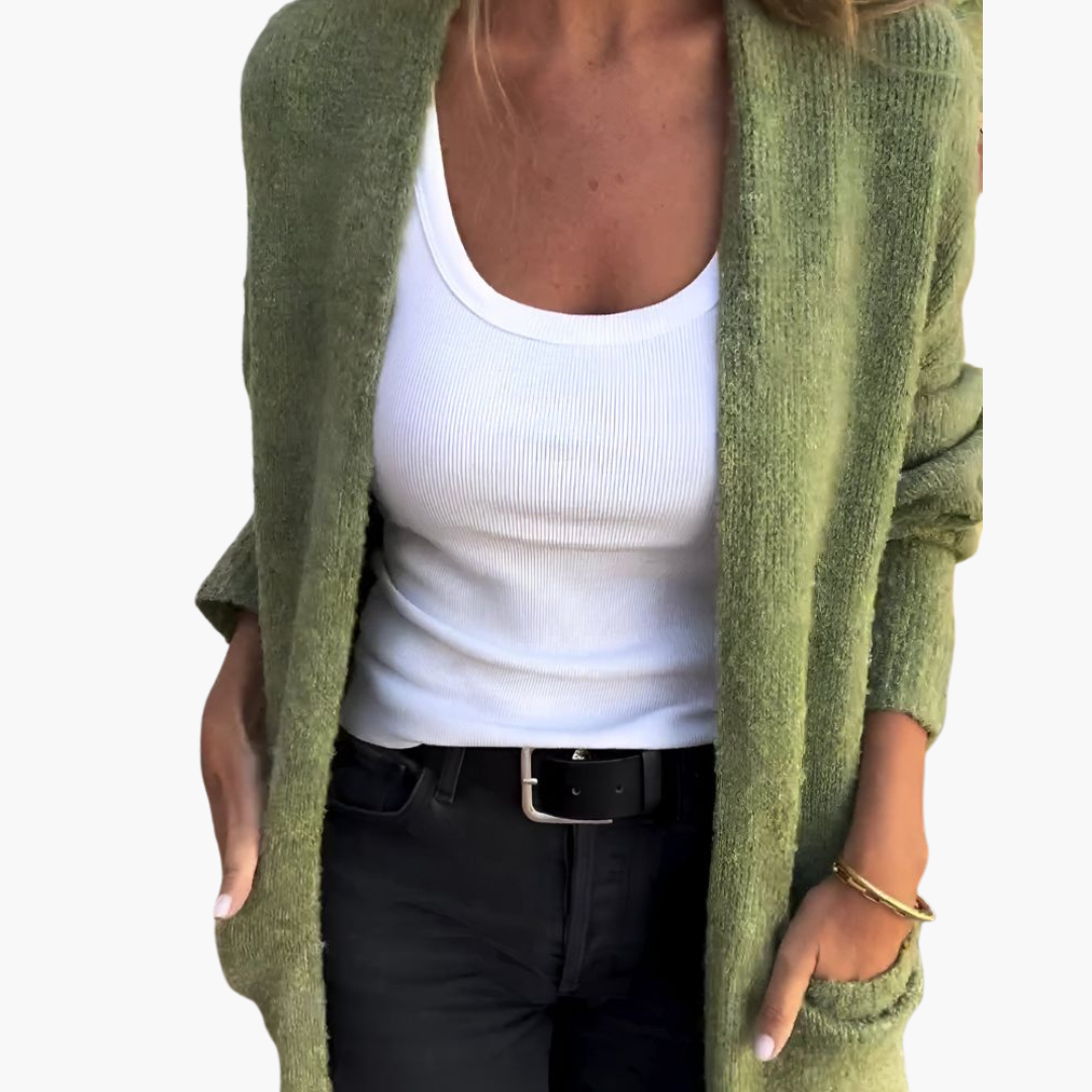 Holly | Casual Knit Pocketed Cardigan