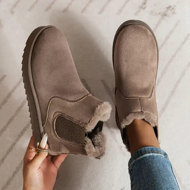 Becky | Women's Suede Chelsea Ankle Winter Boot