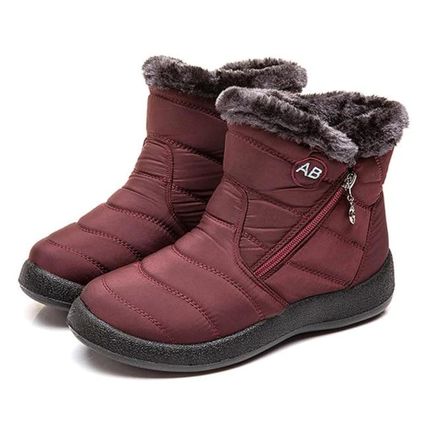 Lori | Women's Faux Fur Cuff Ankle Winter Boot