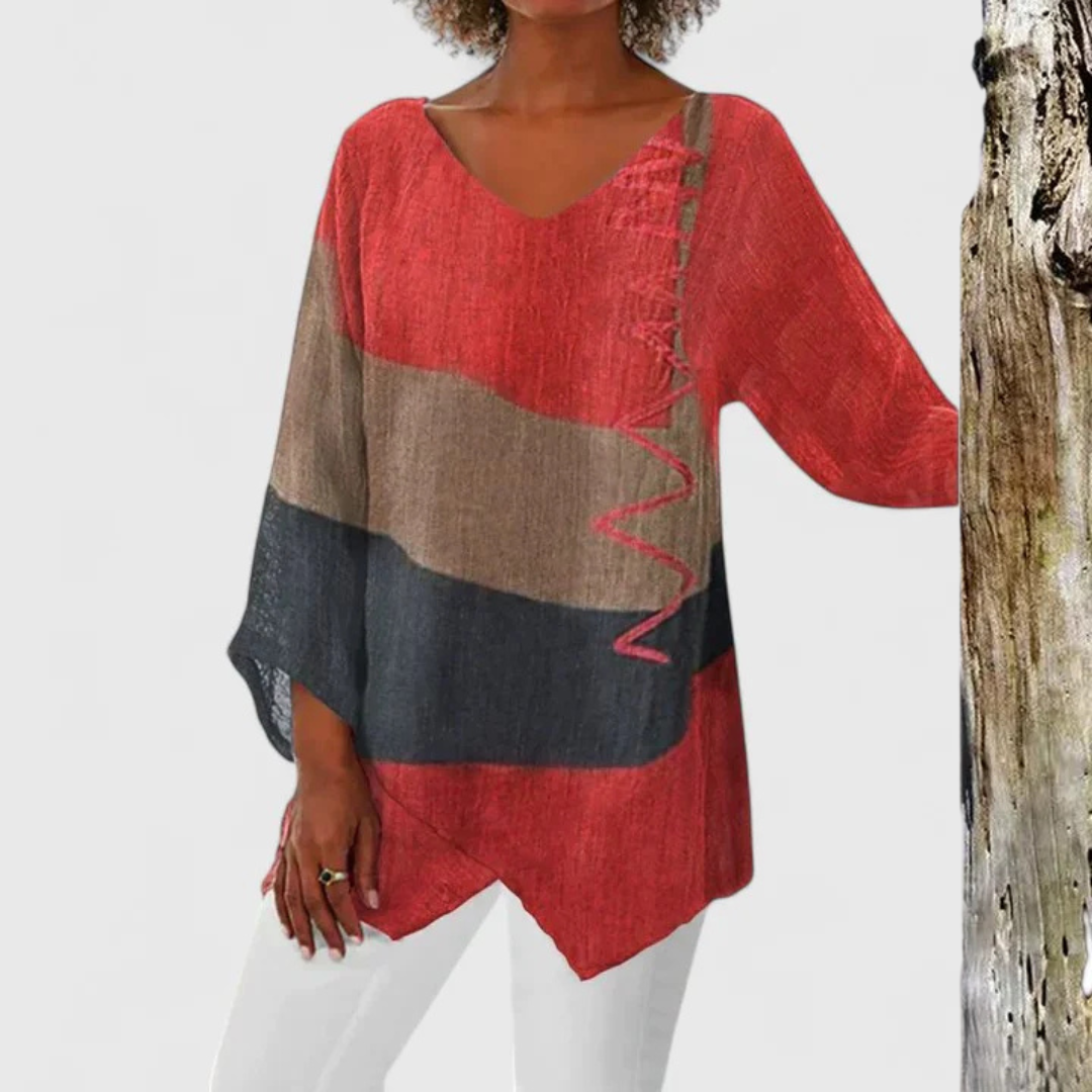 Elysia | Stylish V-Neck Tunic for Every Occasion