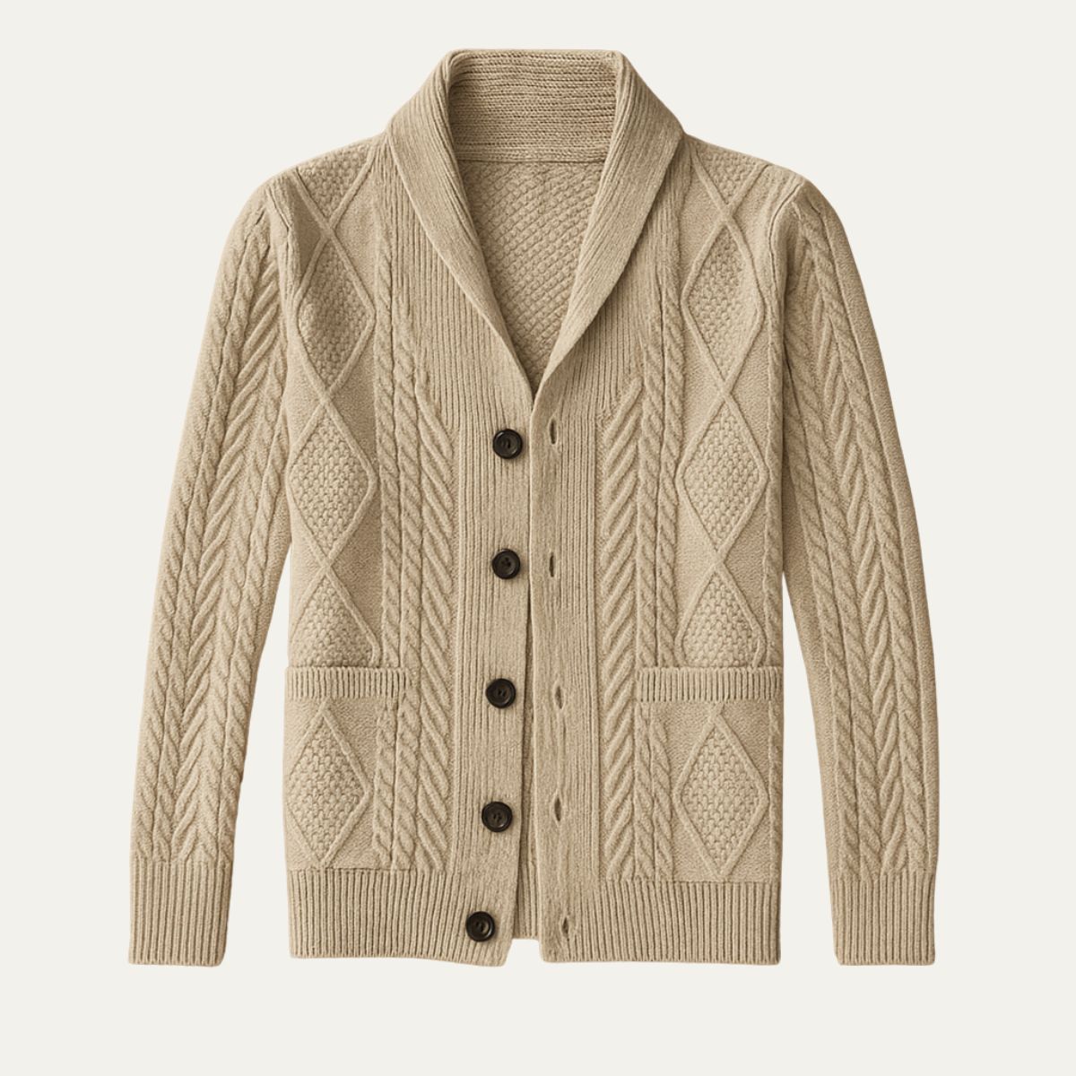 The Winchester Men's 100% Cashmere Cardigan