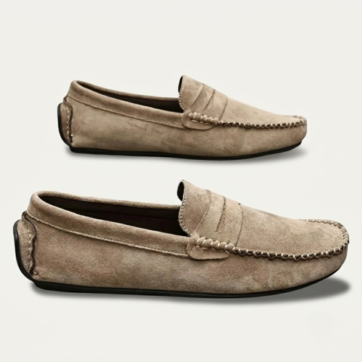 The Marostica Men’s Suede Classic Moccasins Slip On Loafers