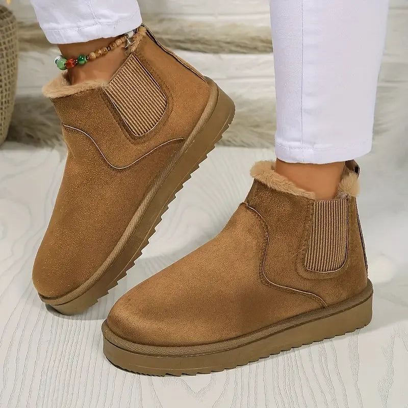 Becky | Women's Suede Chelsea Ankle Winter Boot