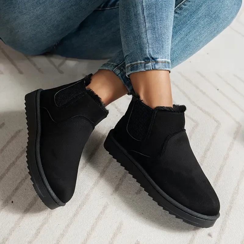 Becky | Women's Suede Chelsea Ankle Winter Boot