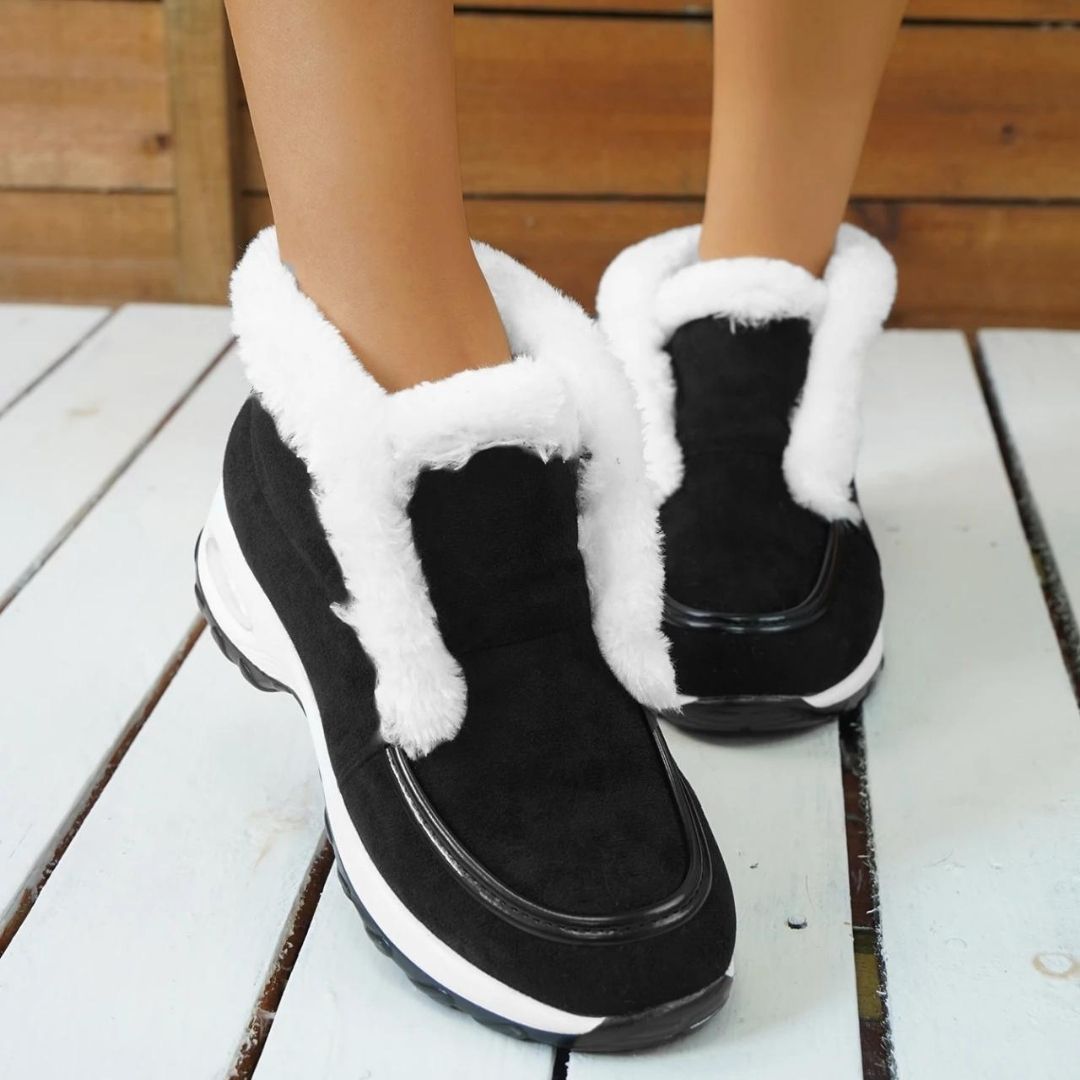 Vegan | Women's Faux Fur Trim Winter Boot