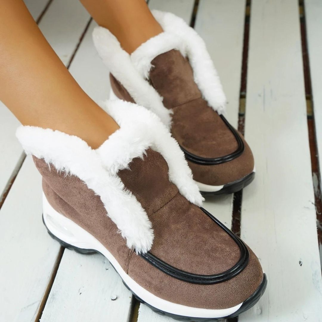 Vegan | Women's Faux Fur Trim Winter Boot