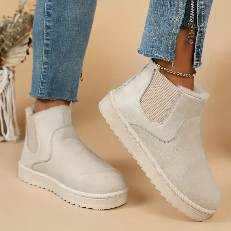 Becky | Women's Suede Chelsea Ankle Winter Boot