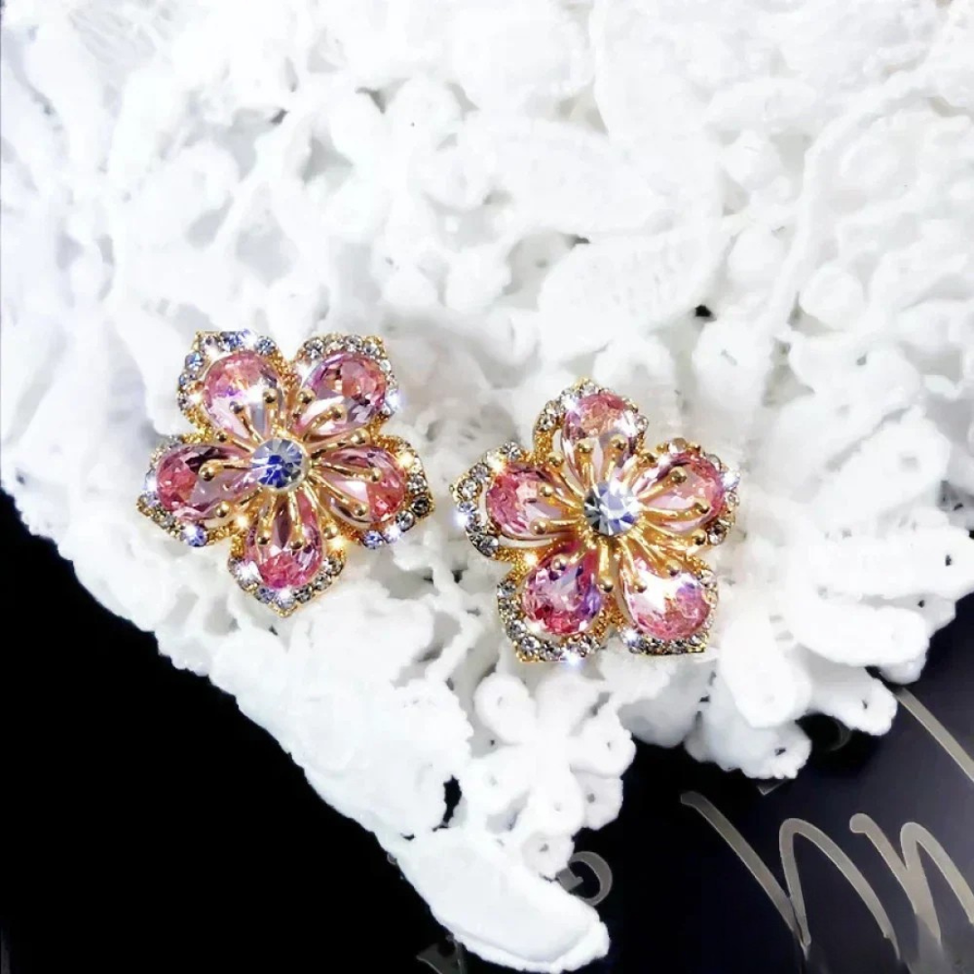 Radiant Silver Earrings Featuring Zirconia