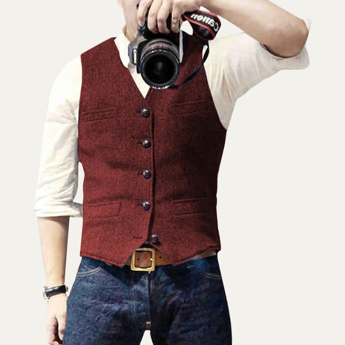 The St. Andrews Men's Elegant Button Up Vintage Vest