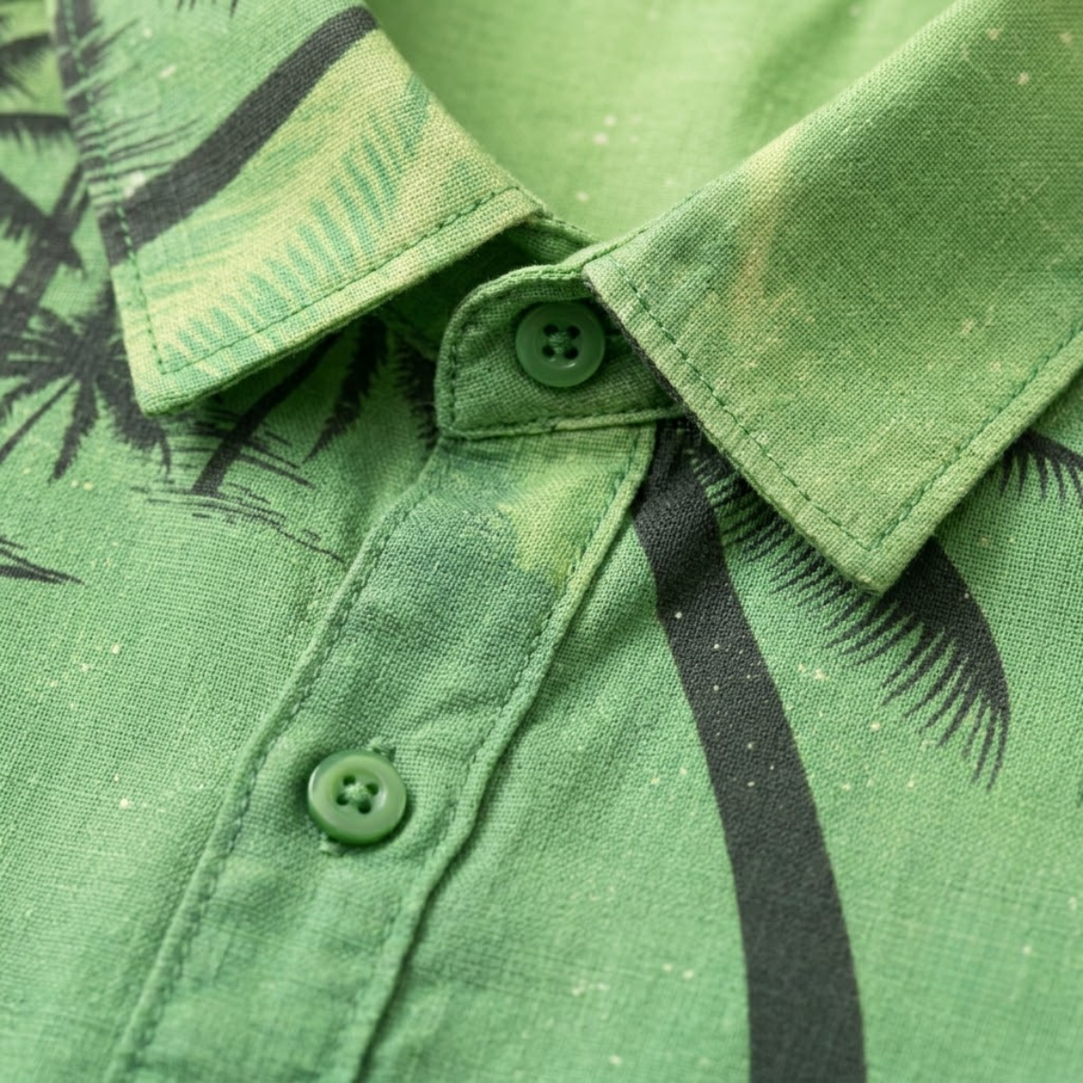 The Brookland Men’s Tropical Coconut Print Hawaiian Casual Shirt