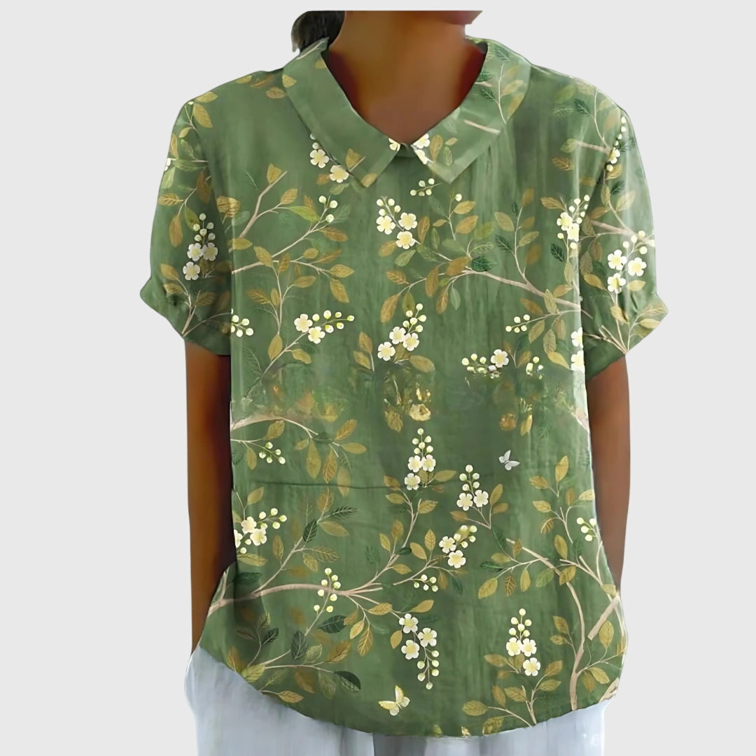 Jenna™ | Floral Chiffon Top for Every Occasion