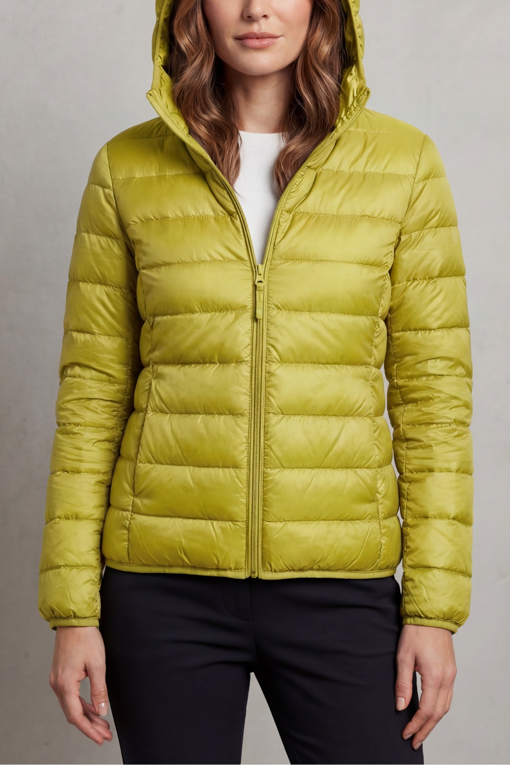 Women's Packable Hooded Puffer Jacket Ultra Light Full Zip Winter Coat