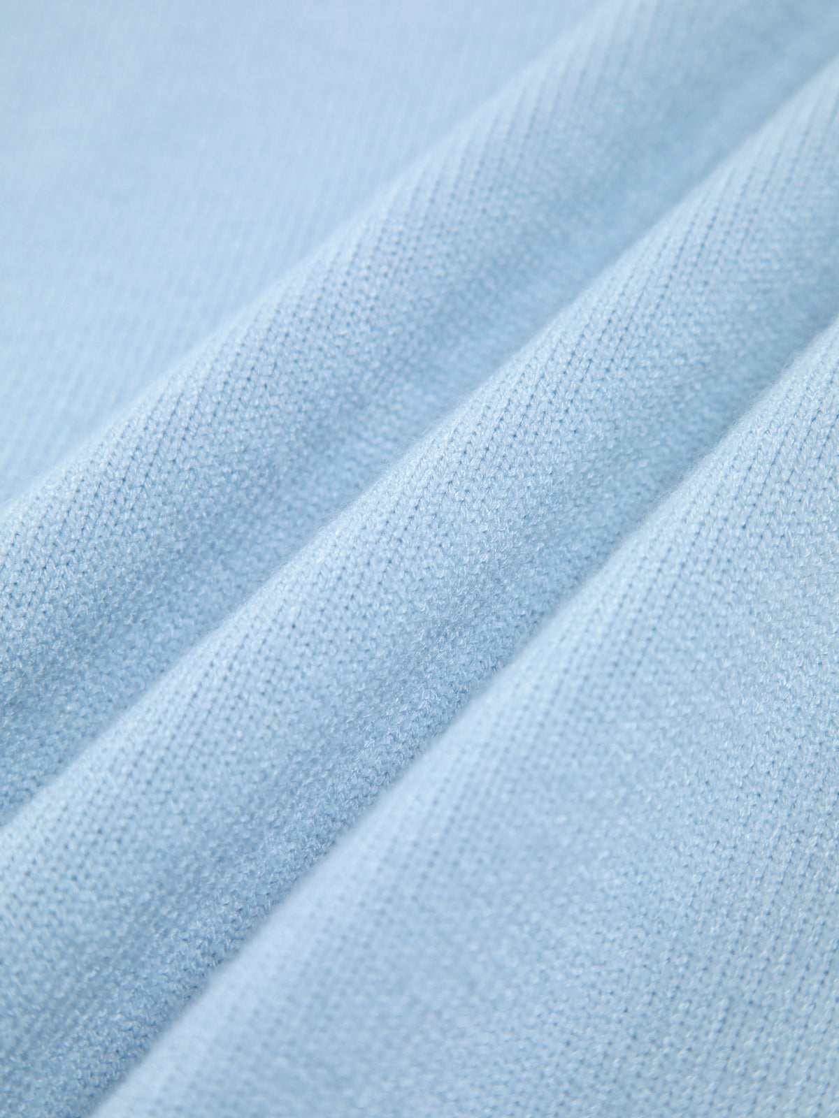 Women's Oversized Turtleneck Sweater Light Blue Long Sleeve Ribbed Knit Winter