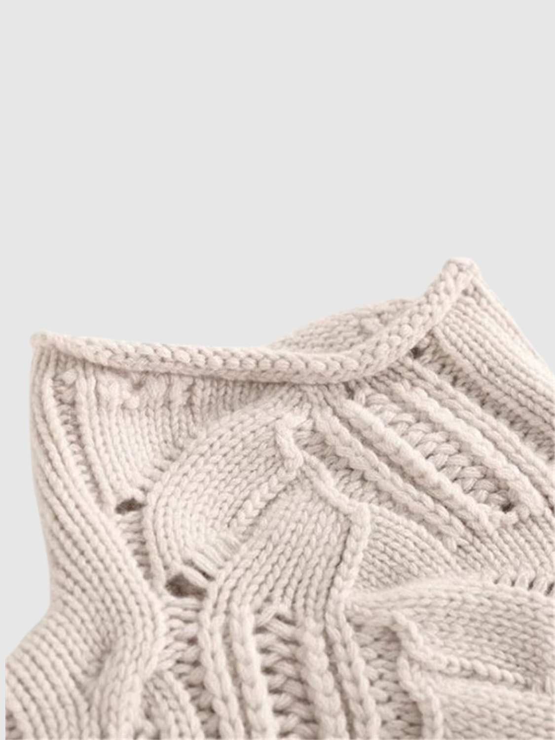 Women's Turtleneck Cable Knit Sweater Pointelle Long Sleeve Winter Pullover
