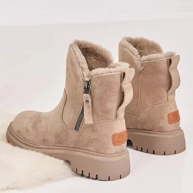 Kathryn - Chic Faux Fur Ankle Boots for Stylish Occasions