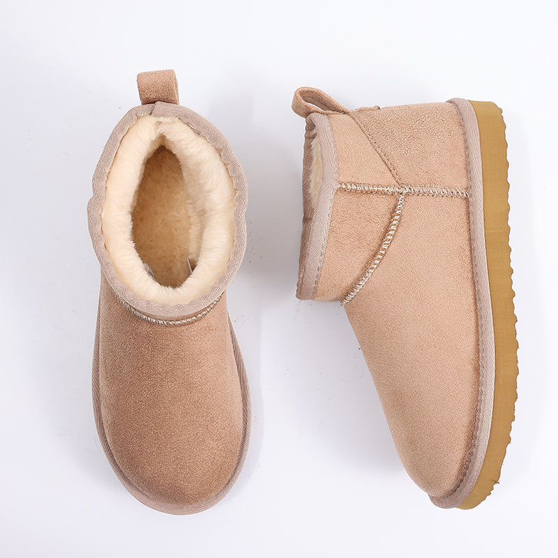 Nita | Women's Winter Boot Suede Fleece-Lined Mini