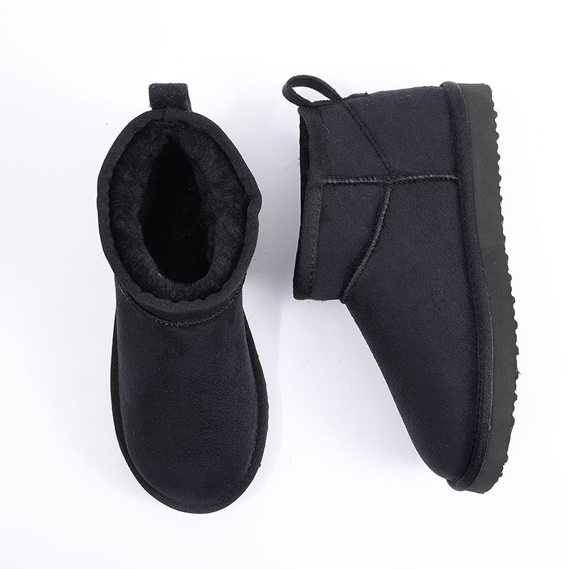 Nita | Women's Winter Boot Suede Fleece-Lined Mini