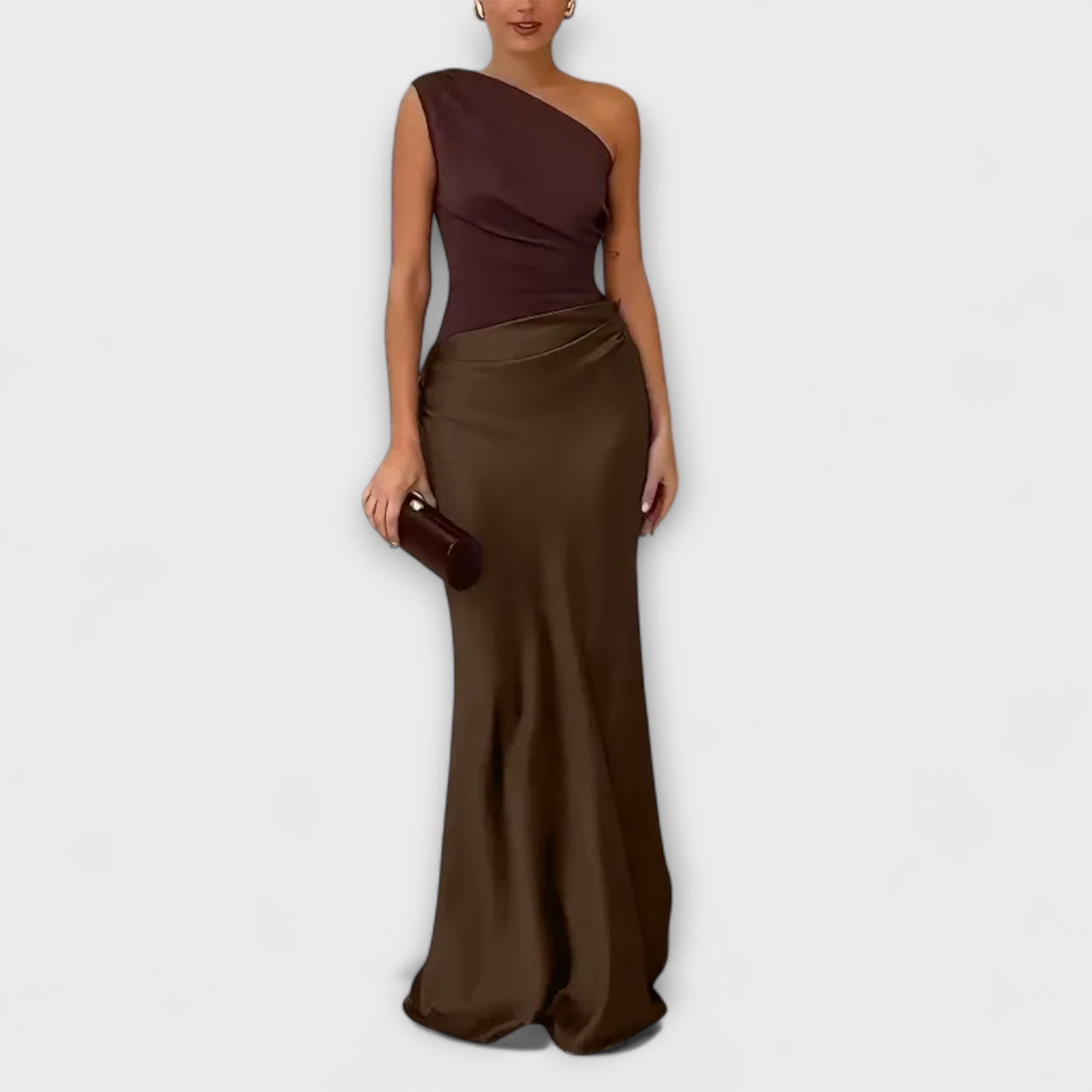 Chic One-Shoulder Pleated Prom Dress for Special Occasions