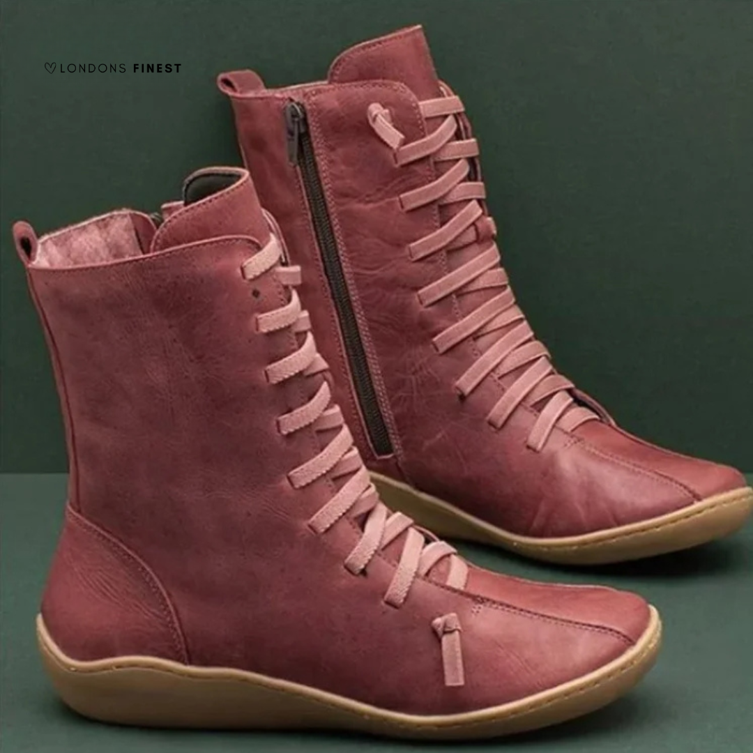 Meghan | Women's Winter Boot Lace-Up Mid-Calf