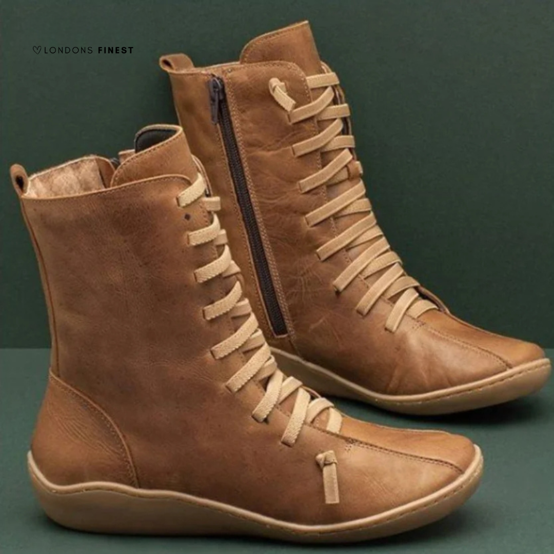 Meghan | Women's Winter Boot Lace-Up Mid-Calf