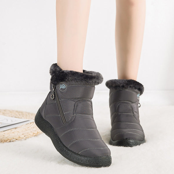 Lori | Women's Faux Fur Cuff Ankle Winter Boot