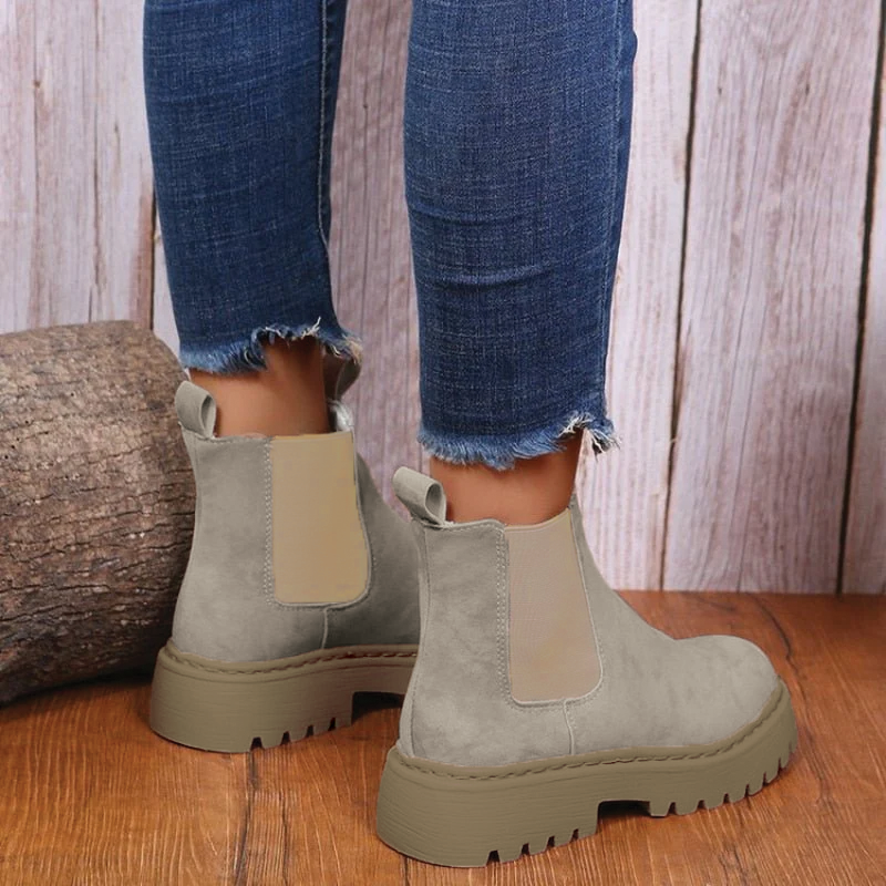 Olivia - Stylish Chunky Ankle Boots for Every Occasion